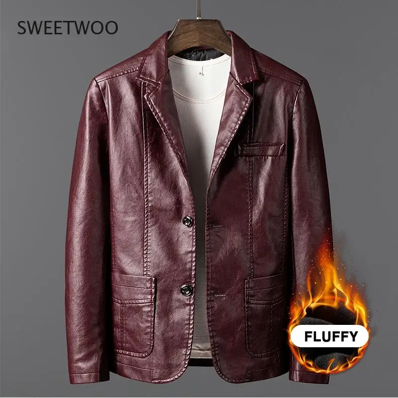 leather jacket men fashion Autumn Winter Plus velvet thickening men coat Business Slim quality Brand motorcycle jacket men
leather jacket men fashion Autumn Winter Plus velvet thickening men coat Business Slim quality Brand motorcycle jacket men