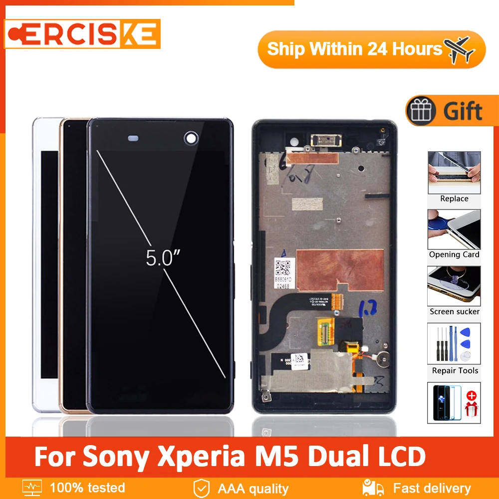 5,0 "Оригинальный IPS ЖК-дисплей для Sony Xperia M5 ЖК-дисплей E5603 E5606 E5653 сенсорный экран дигитайзер в сборе с рамкой для SONY M5
5,0 "Оригинальный IPS ЖК-дисплей для Sony Xperia M5 ЖК-дисплей E5603 E5606 E5653 сенсорный экран дигитайзер в сборе с рамкой для SONY M5