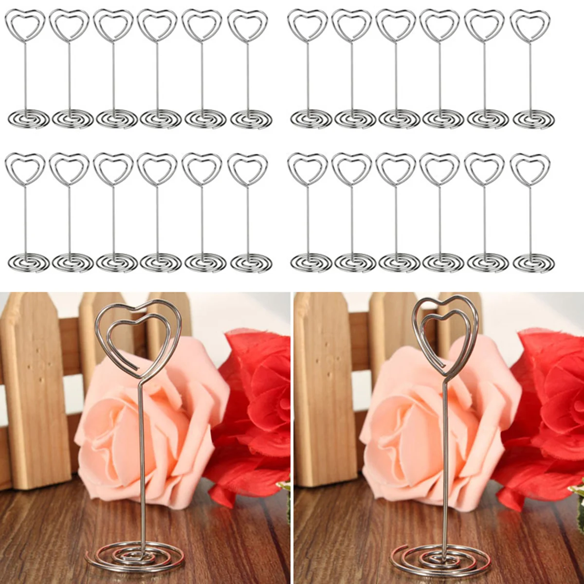 Memo Clips Photo Stand Holder Stands Wire Holders Number Table Paper Wedding Supplies Picture Namenote Sign Heart Shape Menu
Memo Clips Photo Stand Holder Stands Wire Holders Number Table Paper Wedding Supplies Picture Namenote Sign Heart Shape Menu