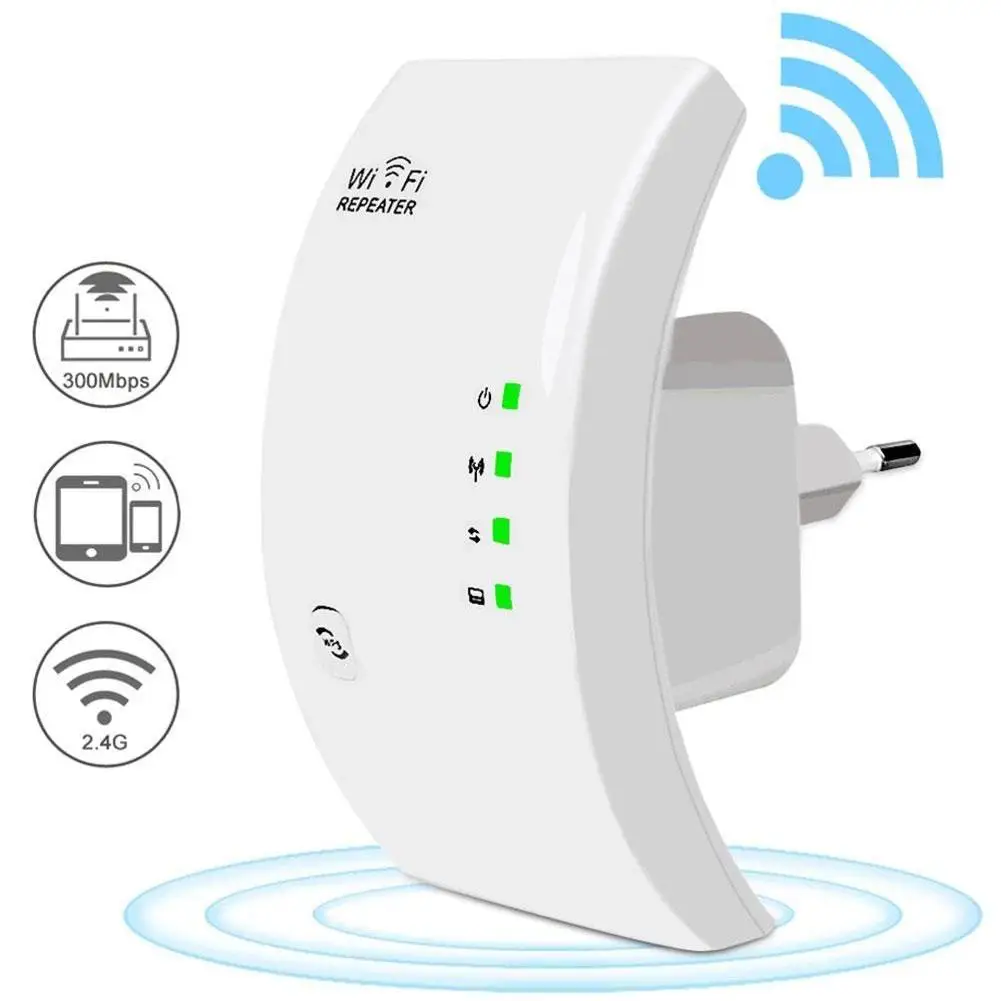

300Mbps Wifi Signal Amplifier Wireless Wifi Extender Repeater Signal Booster IEEE802.11 B/g/n Support WPA2 WPA WEP9 US UK EU AU