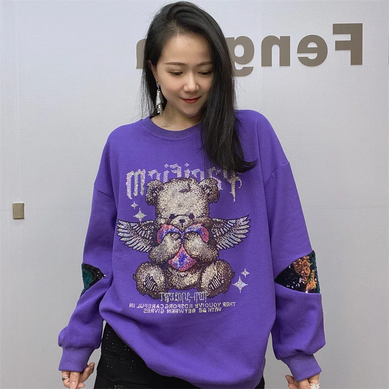 Women's Autumn New Fashion Long Sleeve T-shirt Women's Design Sense Heavy Industry Hot Diamond Sweatshirt Top
Women's Autumn New Fashion Long Sleeve T-shirt Women's Design Sense Heavy Industry Hot Diamond Sweatshirt Top