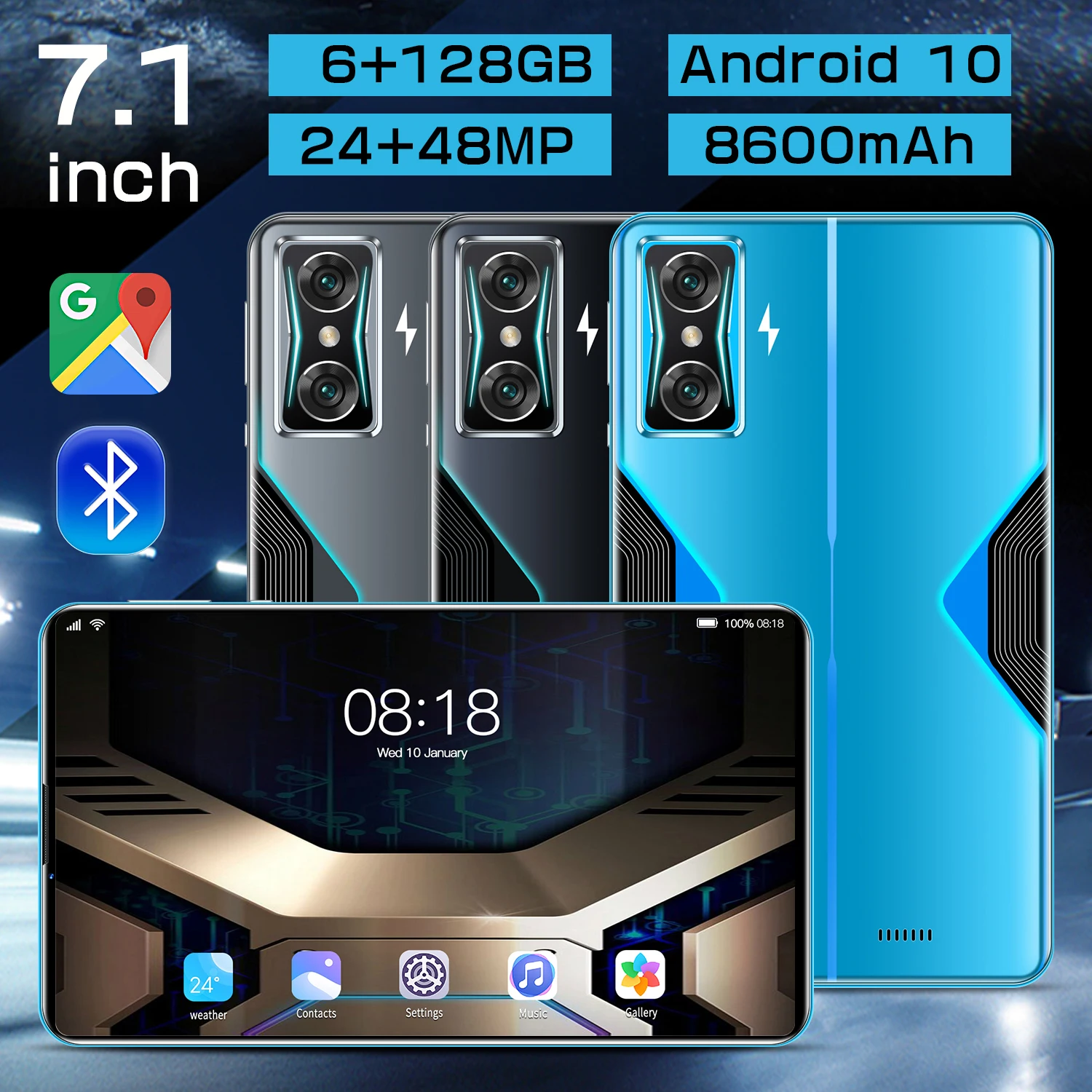 8600mAh Battery MINI PC 12GB 512GB Tablet Android10 WIFI GPS Laptop Qualcomm 870 Deca Core 7.1 Inch 4K Display Android Tablet
8600mAh Battery MINI PC 12GB 512GB Tablet Android10 WIFI GPS Laptop Qualcomm 870 Deca Core 7.1 Inch 4K Display Android Tablet