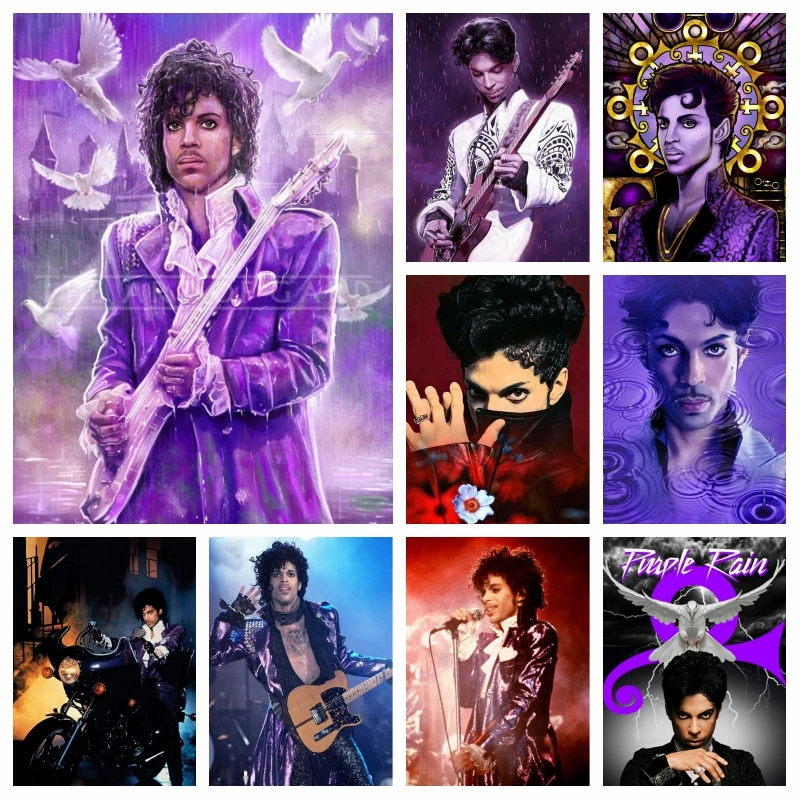 Prince Rogers Neslon AB Diamond Painting Full Drills Purple Rain Rock Music Singer Embroidery Cross Stitch Handmde Home Deocor
Prince Rogers Neslon AB Diamond Painting Full Drills Purple Rain Rock Music Singer Embroidery Cross Stitch Handmde Home Deocor