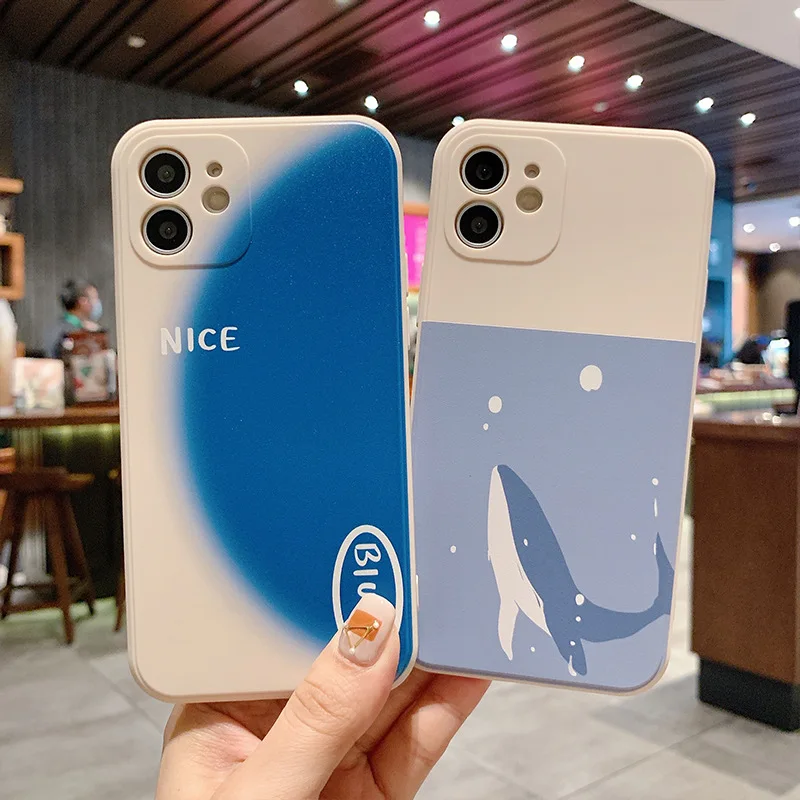 Joan Nice Blue Phone Case For iPhone 11 12 13 Pro Max 12 13 Mini X XR XS Max 7 8 Plus 6S 6 Plus SE 2020 White Protective Case
Joan Nice Blue Phone Case For iPhone 11 12 13 Pro Max 12 13 Mini X XR XS Max 7 8 Plus 6S 6 Plus SE 2020 White Protective Case