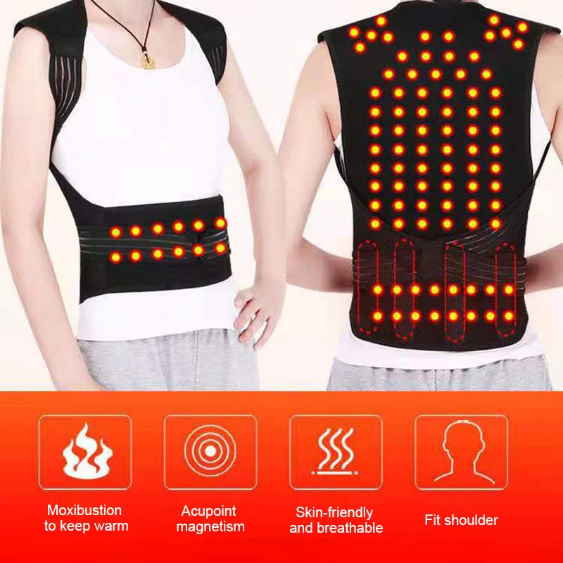 Tourmaline Self-heating Back Support Waist Magnets Therapy Brace Belt Posture Corrector Spine Shoulder Lumbar Posture Correction
Tourmaline Self-heating Back Support Waist Magnets Therapy Brace Belt Posture Corrector Spine Shoulder Lumbar Posture Correction