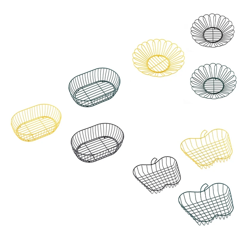 New Metal Fruit Basket Various Shapes Egg Dessert Holder Wire Snack Bread Vegetable Storage Bowls Kitchen Nordic Organizer
New Metal Fruit Basket Various Shapes Egg Dessert Holder Wire Snack Bread Vegetable Storage Bowls Kitchen Nordic Organizer
