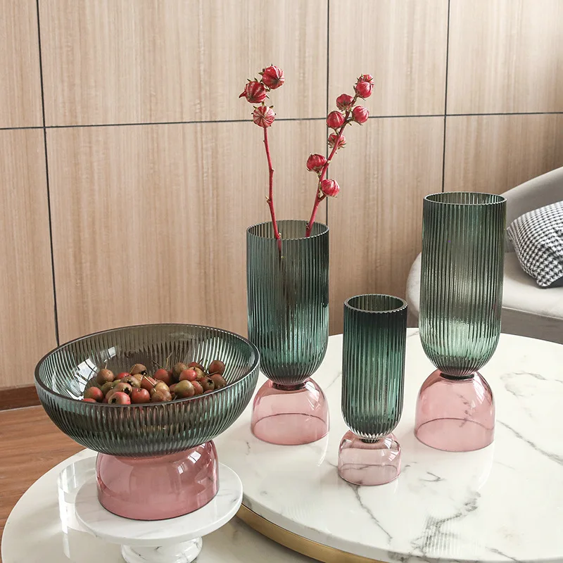 Nordic daisy striped glass vase combination flower arrangement fruit plate light luxury home decoration ornaments
Nordic daisy striped glass vase combination flower arrangement fruit plate light luxury home decoration ornaments