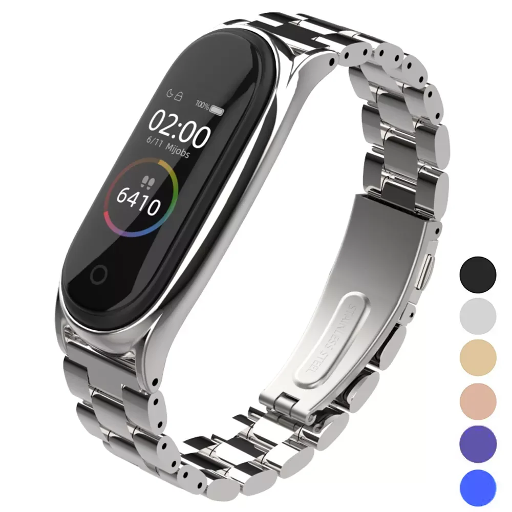 Metal Strap For Mi Band 5 4 3 Stainless Steel Bracelet On Mi Band 6 Strap For Mi Band 3 Xiomi Men's Watchband Accessories
Metal Strap For Mi Band 5 4 3 Stainless Steel Bracelet On Mi Band 6 Strap For Mi Band 3 Xiomi Men's Watchband Accessories