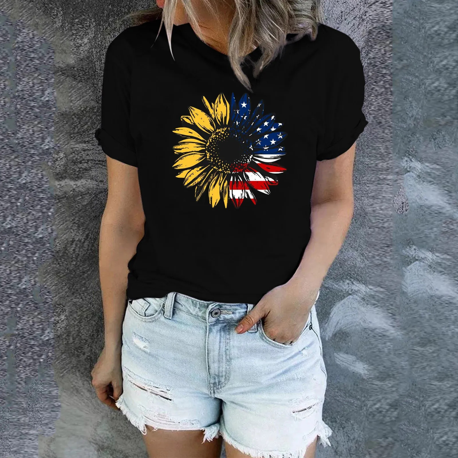Sunflower Shirts For Women Cute Colorful Sunflower Graphics Tshirt Summer Women Short Sleeve Tee Shirt Femme Tops Y2k Clothes
Sunflower Shirts For Women Cute Colorful Sunflower Graphics Tshirt Summer Women Short Sleeve Tee Shirt Femme Tops Y2k Clothes