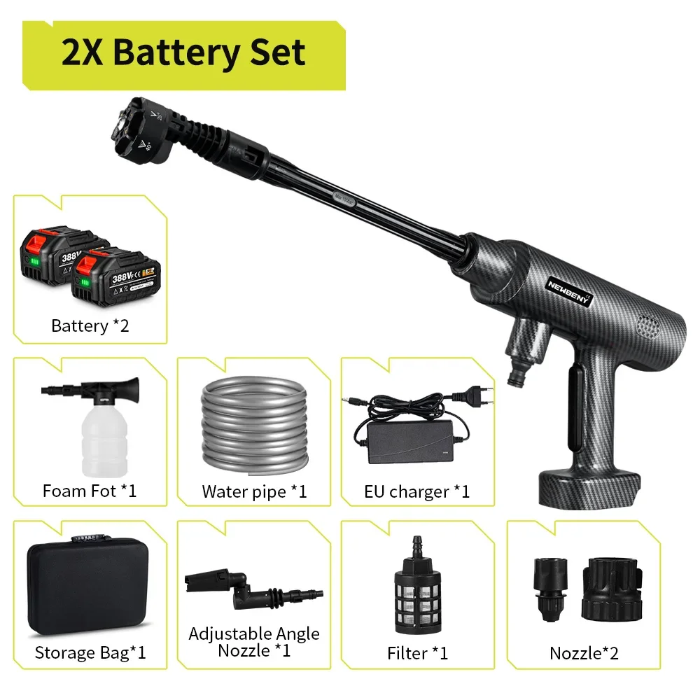 NEWBENY Бесщеточная электрическая автомойка 200 бар 6 в 1 для аккумулятора Makita
NEWBENY Бесщеточная электрическая автомойка 200 бар 6 в 1 для аккумулятора Makita