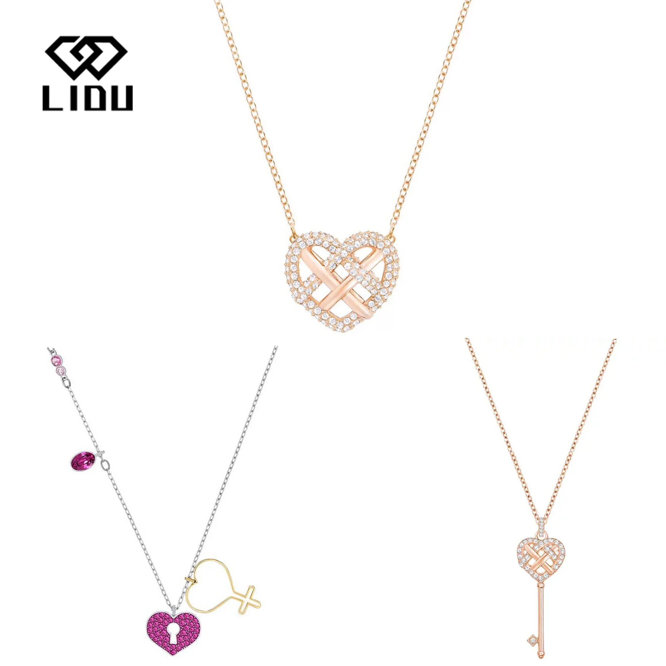 LIDU High Quality Fashion Elegant Simple Heart Shaped Key Pendant Necklace Gift To Friends Free Mail Manufacturer Wholesale
LIDU High Quality Fashion Elegant Simple Heart Shaped Key Pendant Necklace Gift To Friends Free Mail Manufacturer Wholesale
