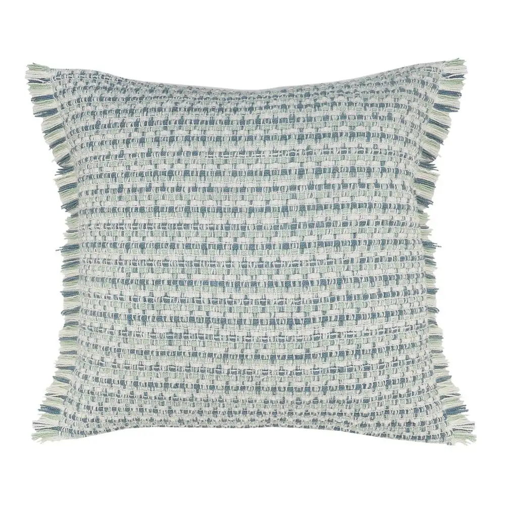 Interwoven Coastal Fringed Indoor/Outdoor Throw Pillow, 24" Square, Blue / Green
Interwoven Coastal Fringed Indoor/Outdoor Throw Pillow, 24" Square, Blue / Green