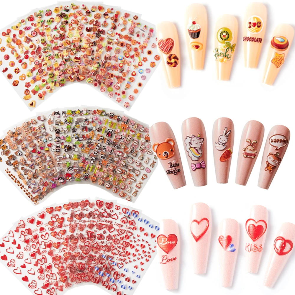 1Pcs Kawaii Bear 5D Nail Art Sticker Korean Self-adhesive Decal Cartoon Bear/Tiger/Strawberry/Design Sliders DIY 5d Nail Parts *
1Pcs Kawaii Bear 5D Nail Art Sticker Korean Self-adhesive Decal Cartoon Bear/Tiger/Strawberry/Design Sliders DIY 5d Nail Parts *