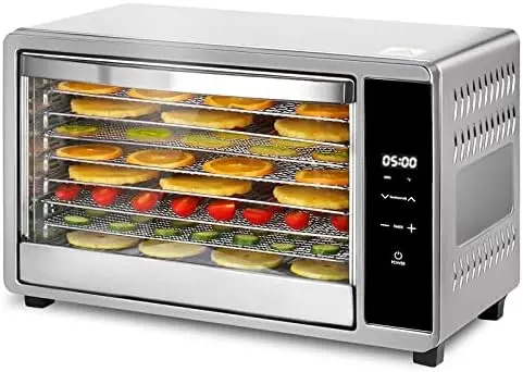 Dehydrator 9 Stainless Steel Trays, Large Food Dehydrator Machine Usable Area up to 13.4ft², 650W Digital Touch Control Food Dr
Dehydrator 9 Stainless Steel Trays, Large Food Dehydrator Machine Usable Area up to 13.4ft², 650W Digital Touch Control Food Dr