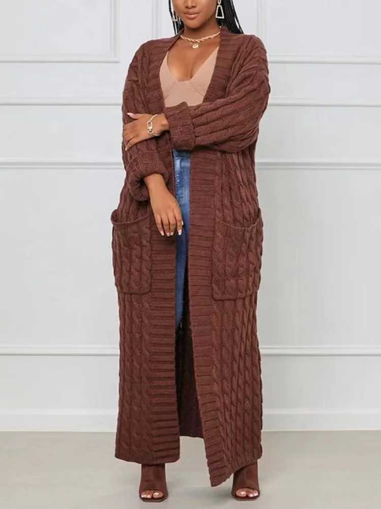 Casual Knit Sweater Women Long Sleeve Loose Cardigan Ladies Autumn Winter Solid Sweater Cardigan Vintage
Casual Knit Sweater Women Long Sleeve Loose Cardigan Ladies Autumn Winter Solid Sweater Cardigan Vintage