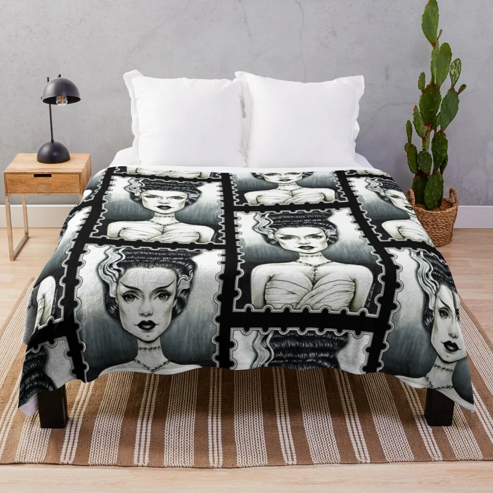 Одеяло для дивана Bride of Frankenstein, тонкое одеяло, хлопковое вязаное одеяло
Одеяло для дивана Bride of Frankenstein, тонкое одеяло, хлопковое вязаное одеяло