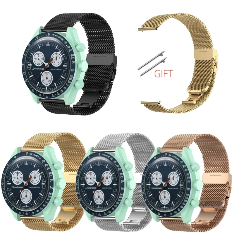 Ремешок «Миланская петля» для часов Omega X Swatch, сетчатый быстросъемный браслет из нержавеющей стали с складной пряжкой, 20 мм, 18/22 мм
Ремешок «Миланская петля» для часов Omega X Swatch, сетчатый быстросъемный браслет из нержавеющей стали с складной пряжкой, 20 мм, 18/22 мм