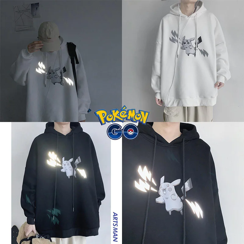 Anime Pokemon Pikachu Boy Artistic Men Korean Style Loose Retro Hooded Luminous Cartoon Printing Sweater Coat Top Trendy Autumn
Anime Pokemon Pikachu Boy Artistic Men Korean Style Loose Retro Hooded Luminous Cartoon Printing Sweater Coat Top Trendy Autumn