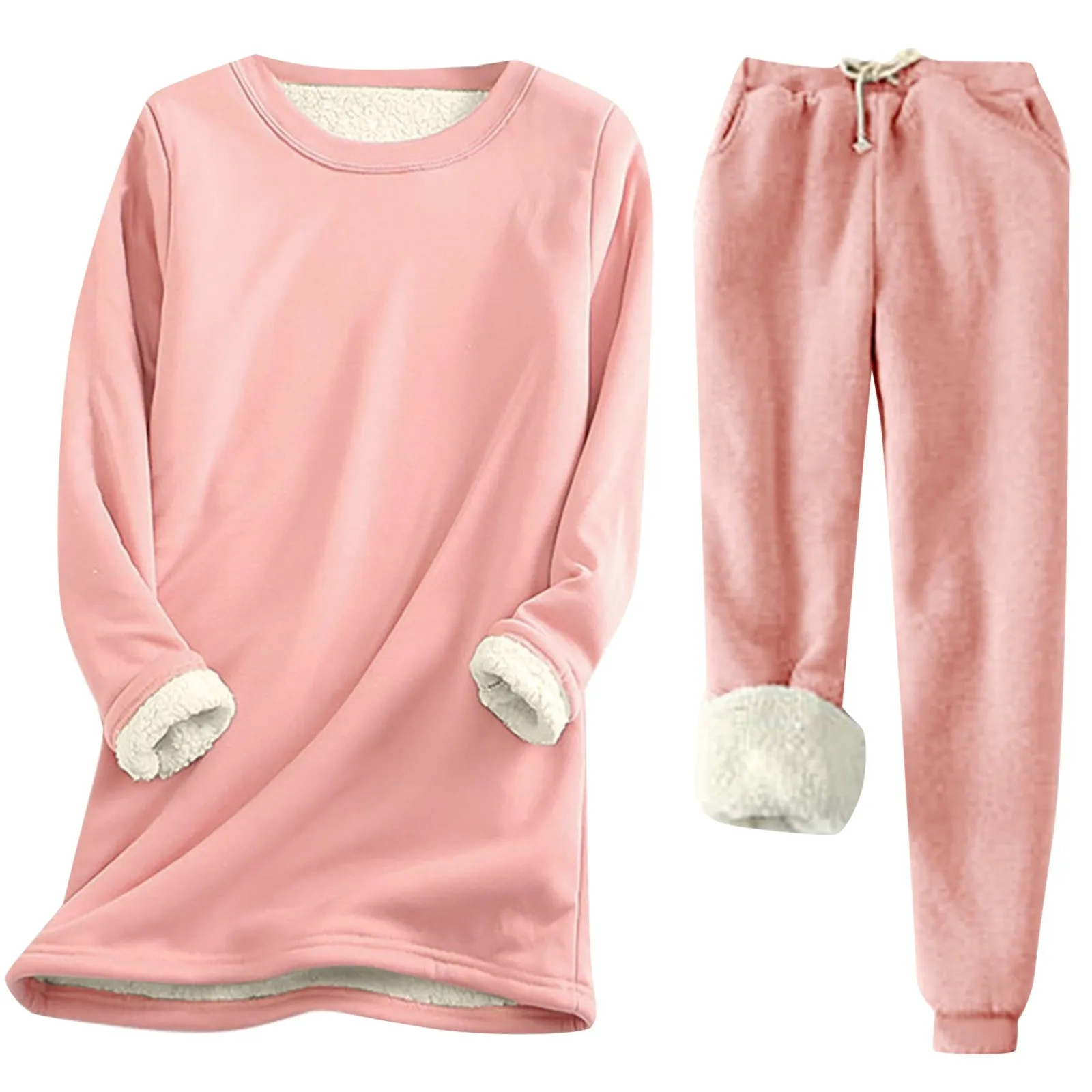 2023 Women Autumn And Winter Comfortable Suit Casual Solid Color Round Neck Long Sleeved Plus Fleece Bottoming
2023 Women Autumn And Winter Comfortable Suit Casual Solid Color Round Neck Long Sleeved Plus Fleece Bottoming