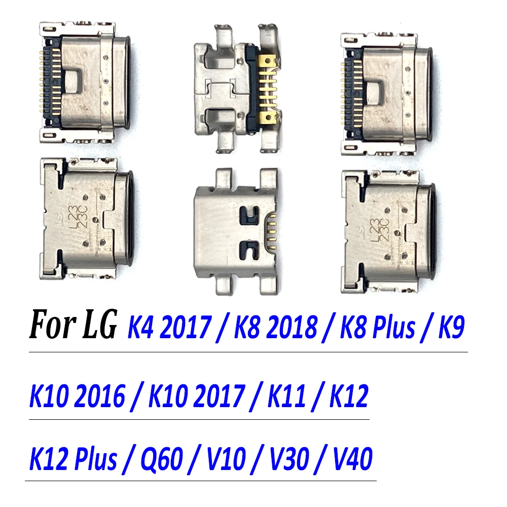 

Новинка для LG Q60 V10 V30 V40 K4 K8 K12 Plus K9 K10 K11 2016 2017 микро мини USB гнездо разъем зарядный порт