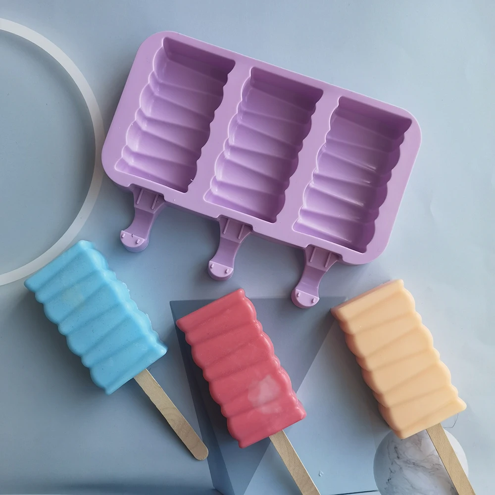 3 Holes Building Block Cartoon Ice Cream Mold Silicone Popsicle Mould Reusable DIY Ice Pop Cube Tool Tray Dessert Mold
3 Holes Building Block Cartoon Ice Cream Mold Silicone Popsicle Mould Reusable DIY Ice Pop Cube Tool Tray Dessert Mold