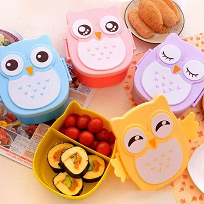1Pcs Cute Cartoon Owl Plastic Seal Lunch Box Fashion Convenient Children School Picnic Portable Bento Tableware
1Pcs Cute Cartoon Owl Plastic Seal Lunch Box Fashion Convenient Children School Picnic Portable Bento Tableware