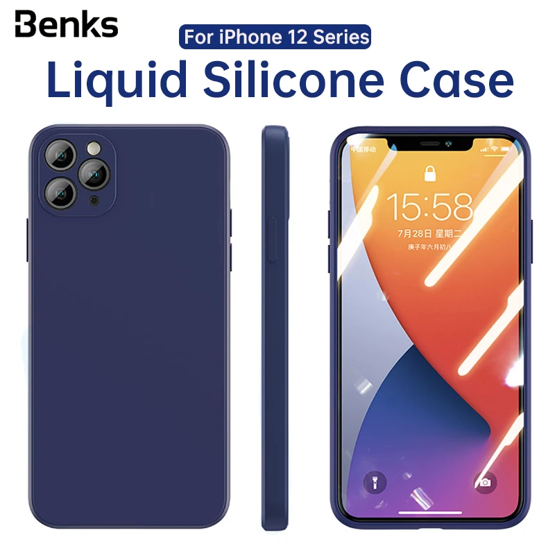 Мягкий защитный чехол Benks из жидкого силикона для iPhone 12 Mini Pro Max с защитой от отпечатков пальцев и падения
Мягкий защитный чехол Benks из жидкого силикона для iPhone 12 Mini Pro Max с защитой от отпечатков пальцев и падения