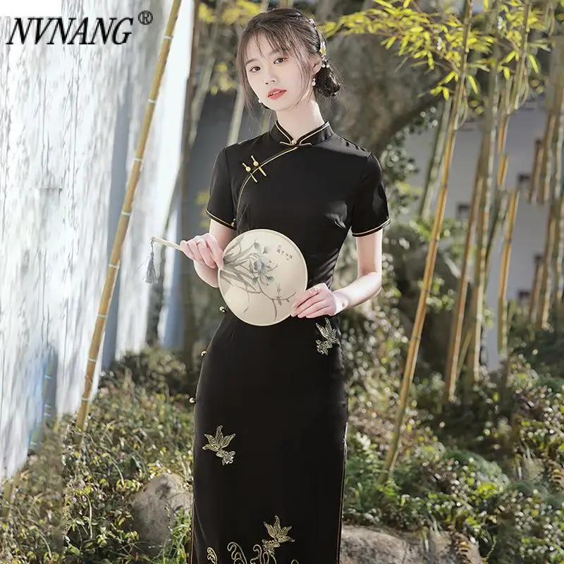 Nvnang Chinese Cheongsam 2022 New Young High-End Temperament Long Retro Republic Modified Dress Daily
Nvnang Chinese Cheongsam 2022 New Young High-End Temperament Long Retro Republic Modified Dress Daily