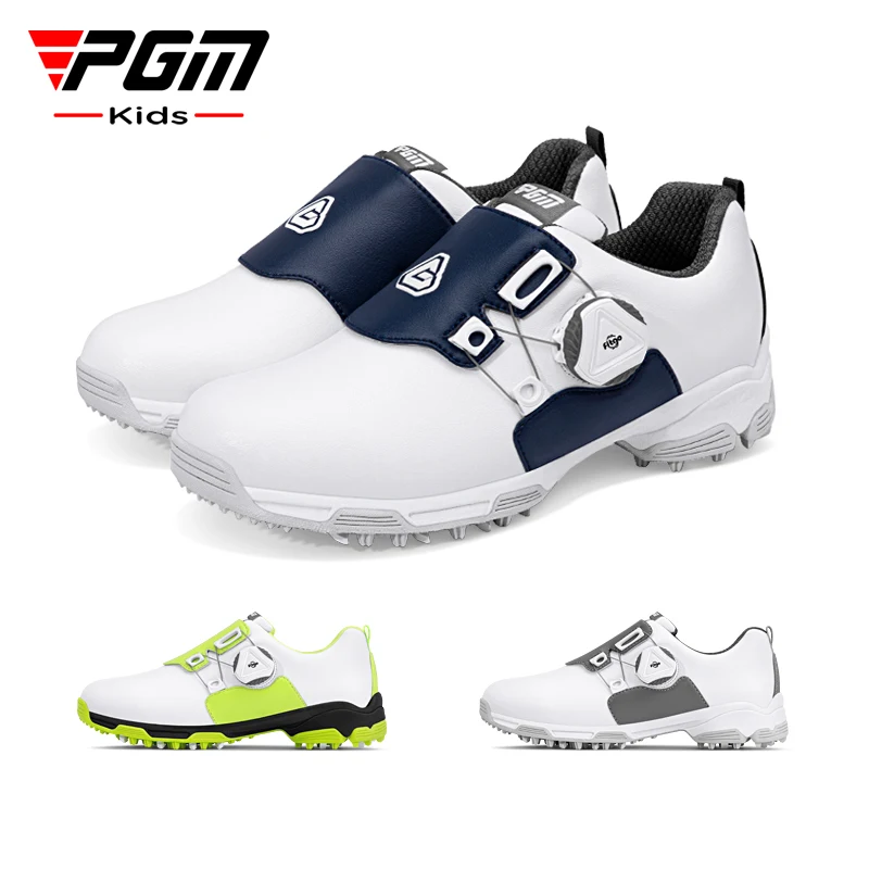 Children's Golf Shoes Youth Rotating Laces Anti-Slip Boys Sports Shoes Waterproof Shoes Size 31-38
Children's Golf Shoes Youth Rotating Laces Anti-Slip Boys Sports Shoes Waterproof Shoes Size 31-38