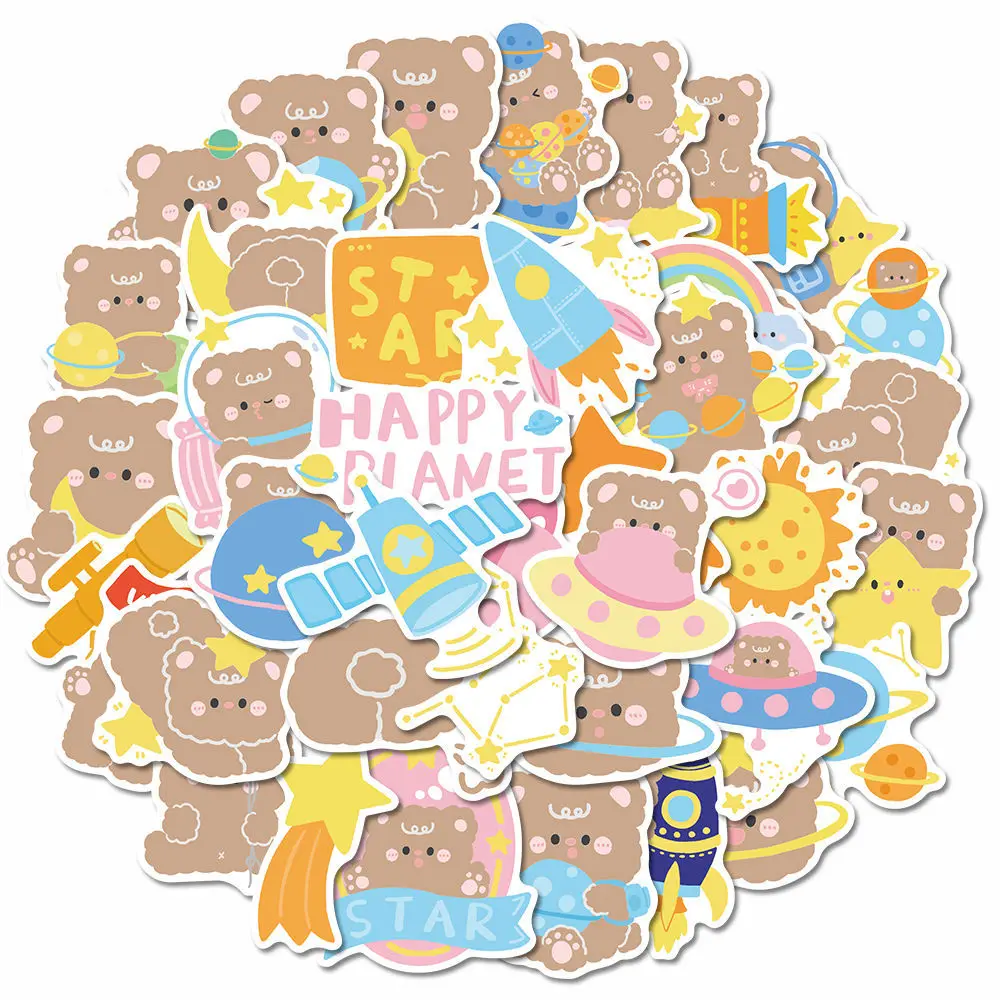 40Pcs Universe Bear Sticker Fridge Phone Cup Computer Luggage Notebook Ipad Stationery Personalized Kawaii Stationery Stickers
40Pcs Universe Bear Sticker Fridge Phone Cup Computer Luggage Notebook Ipad Stationery Personalized Kawaii Stationery Stickers