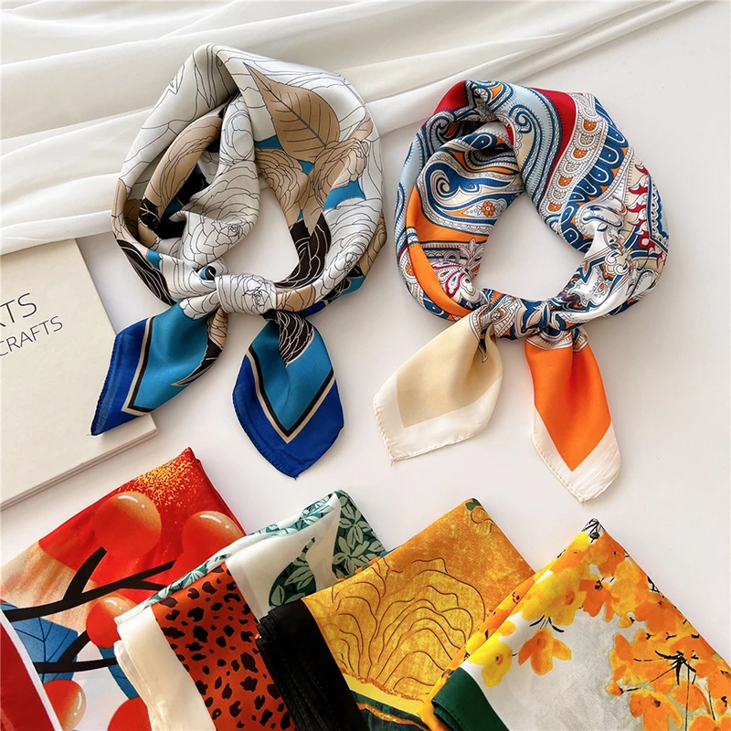 70cm Satin Silk Scarf for Women Luxury Print Square Scarves Office Lady Sunscreen Neckerchief Shawl Wraps Hair Bands Ribbon
70cm Satin Silk Scarf for Women Luxury Print Square Scarves Office Lady Sunscreen Neckerchief Shawl Wraps Hair Bands Ribbon