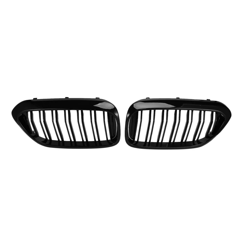 2Pcs Car Style Gloss Black Front Kidney Double Slat Grille For-BMW 5 Series G30 2017-2019 
2Pcs Car Style Gloss Black Front Kidney Double Slat Grille For-BMW 5 Series G30 2017-2019