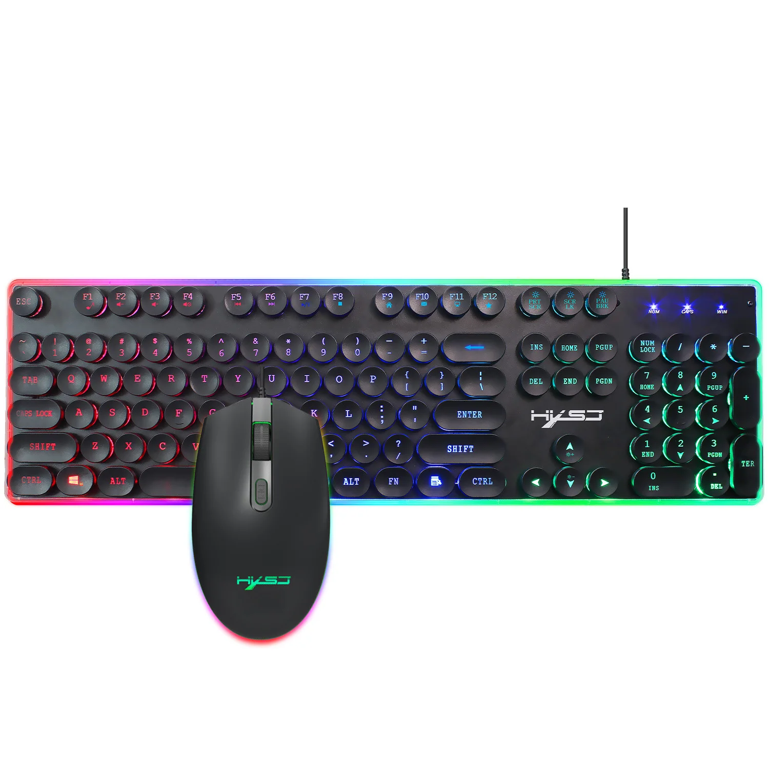 HXSJ V300 Russian Gameing Keyboard Mouse Set Steampunk Floating 104 Keys RGB Backlight Wired Gamer Keyboard for PC Desktop
HXSJ V300 Russian Gameing Keyboard Mouse Set Steampunk Floating 104 Keys RGB Backlight Wired Gamer Keyboard for PC Desktop