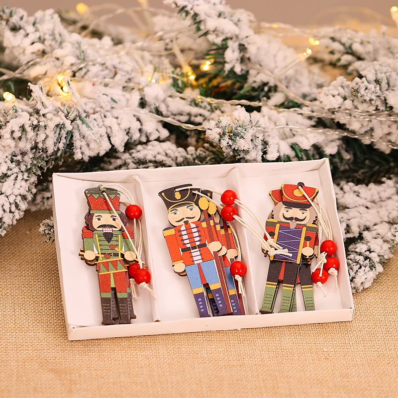 Christmas decorations creative printing cute walnut soldiers wooden pendant color printing Christmas tree accessories
Christmas decorations creative printing cute walnut soldiers wooden pendant color printing Christmas tree accessories