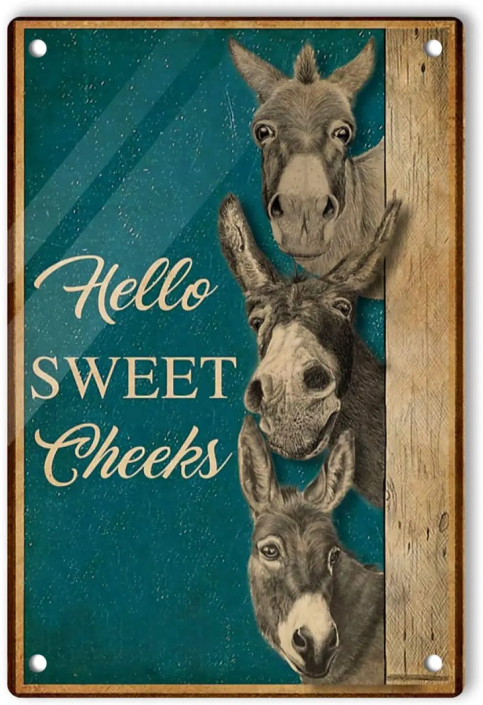 Donkeys Why Hello Sweet Cheeks Ретро жестяной знак, винтажные легкие настенные таблички, декоративные забавные подарки, мужская пещера, домашний бар
Donkeys Why Hello Sweet Cheeks Ретро жестяной знак, винтажные легкие настенные таблички, декоративные забавные подарки, мужская пещера, домашний бар