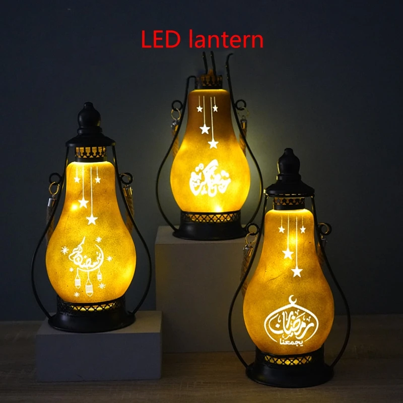 Wrought Iron Led Ramadan Lantern Eid Mubarak Wind Light Night Lamp for Home Islamic Muslim Festival Holiday Party Religious B03E
Wrought Iron Led Ramadan Lantern Eid Mubarak Wind Light Night Lamp for Home Islamic Muslim Festival Holiday Party Religious B03E