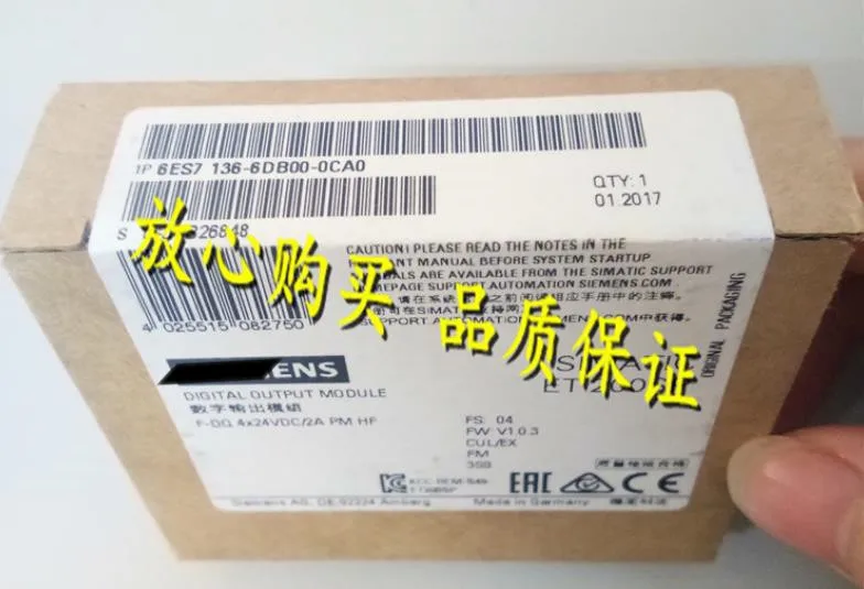 New Original In BOX 6ES7 136-6DB00-0CA0 6ES7136-6DB00-0CA0 {Warehouse stock} 1 Year Warranty Shipment within 24 hours
New Original In BOX 6ES7 136-6DB00-0CA0 6ES7136-6DB00-0CA0 {Warehouse stock} 1 Year Warranty Shipment within 24 hours