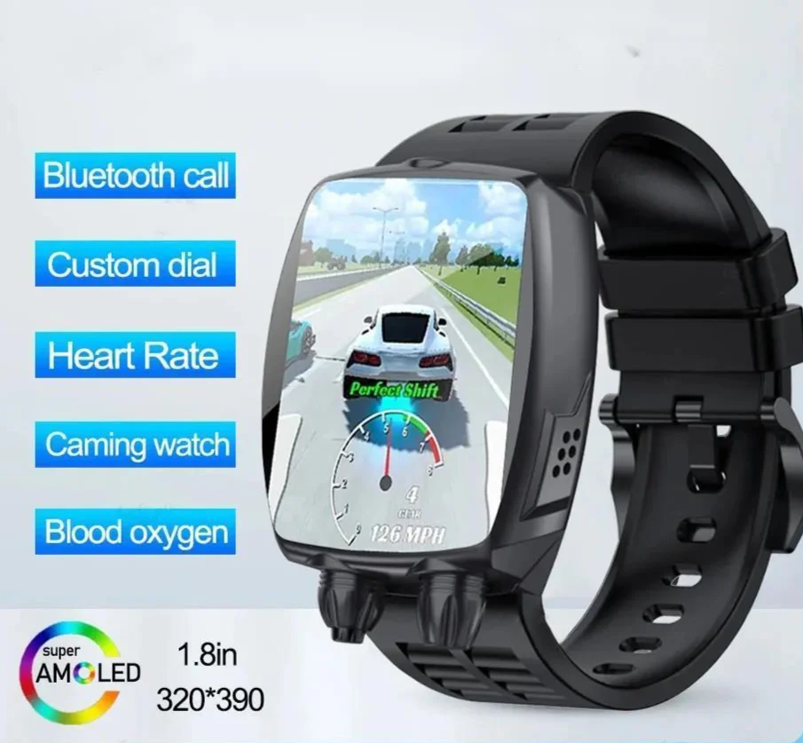 

Мужские смарт-часы с Bluetooth, 2023 дюйма, 3 АТМ, фитнес-трекер для занятий спортом на открытом воздухе, монитор сна и сердечного ритма, умные часы для игр, 1,8