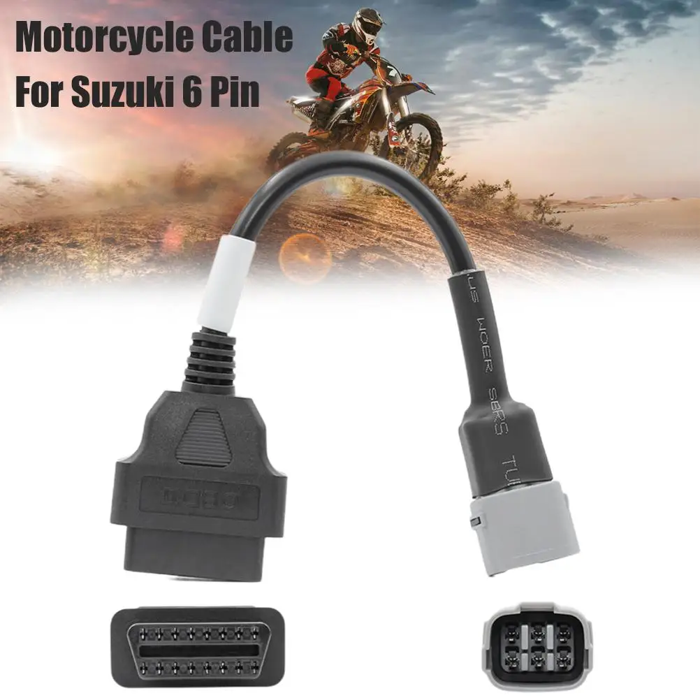 6 Pin To 16 Pin OBD2 Adapter Cable Motorcycle Diagnostic Cable Compatible For SUZUKI
6 Pin To 16 Pin OBD2 Adapter Cable Motorcycle Diagnostic Cable Compatible For SUZUKI