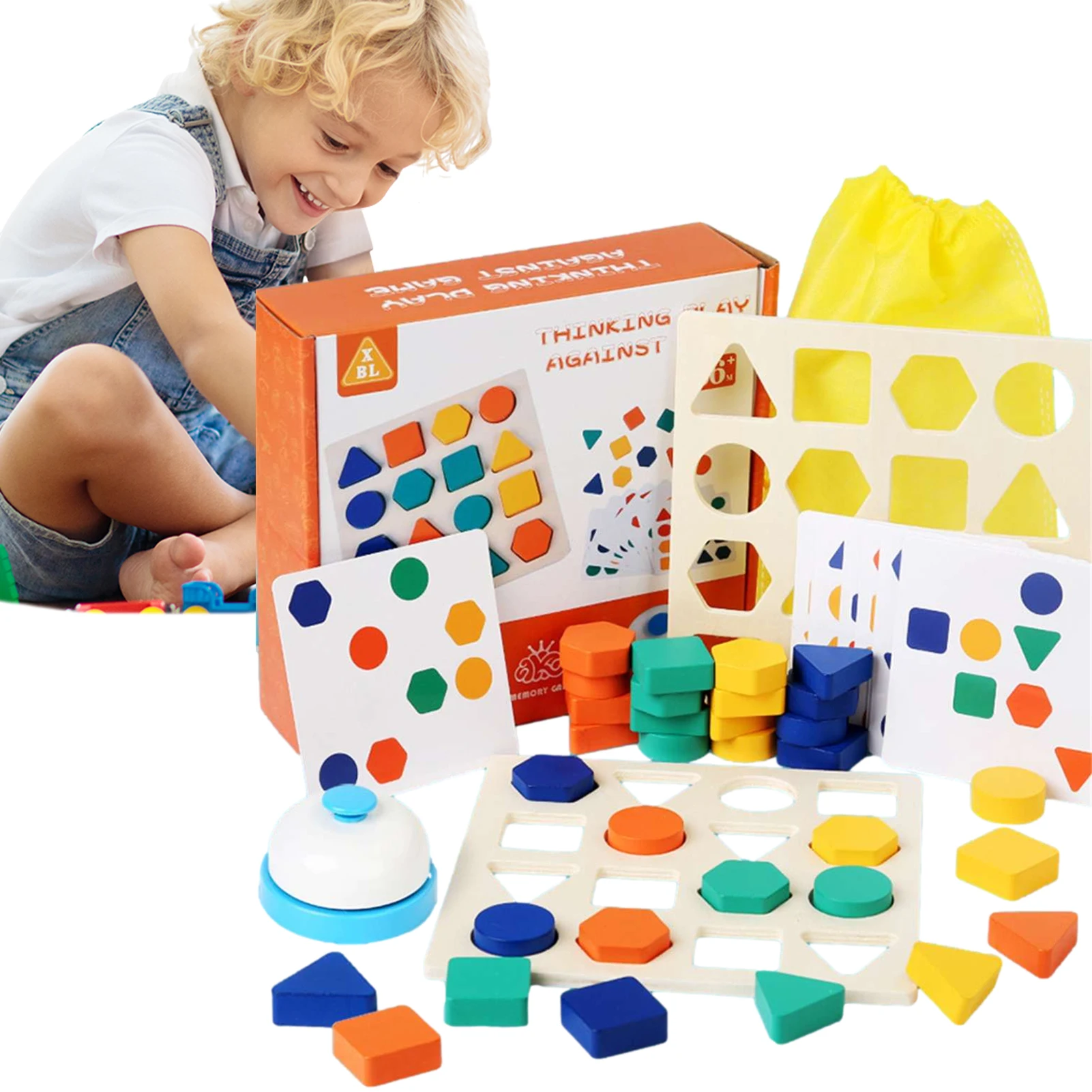 

Пазлы деревянные для малышей 1-3, Обучающие игрушки Монтессори для дошкольного обучения, детские головоломки в форме искусственных элементо...