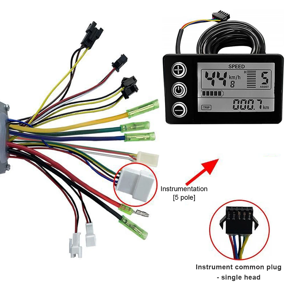 Electric Bicycle Controller Set Portable Waterproof Brushless Motor Protective LCD Display Biking Parts Supplies
Electric Bicycle Controller Set Portable Waterproof Brushless Motor Protective LCD Display Biking Parts Supplies