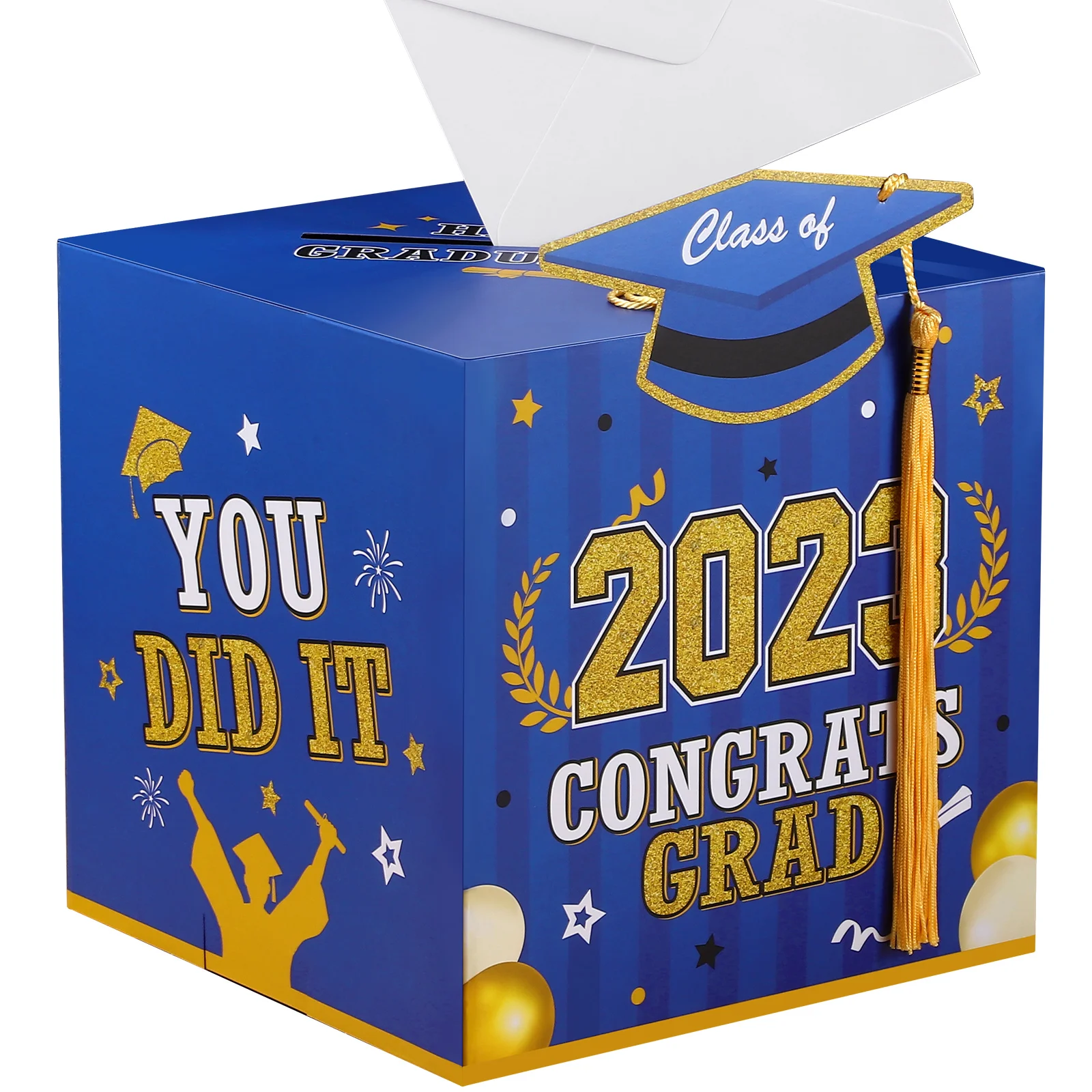 Blue Party Supplies Graduation Decorations Class 2023 Graduation Boxes 2023 Card Box Grad Cap Gift Box Paper 2023 Party Supplies
Blue Party Supplies Graduation Decorations Class 2023 Graduation Boxes 2023 Card Box Grad Cap Gift Box Paper 2023 Party Supplies
