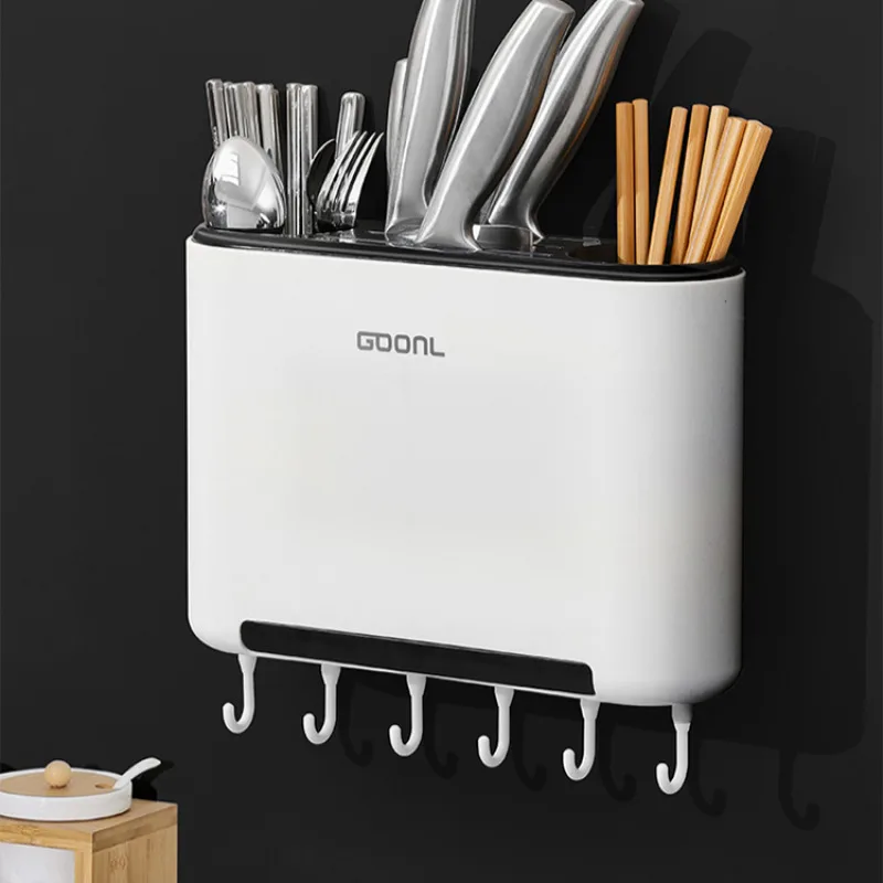 New kitchen chopsticks basket household punch-free rack wall-mounted multifunctional tableware storage box
New kitchen chopsticks basket household punch-free rack wall-mounted multifunctional tableware storage box