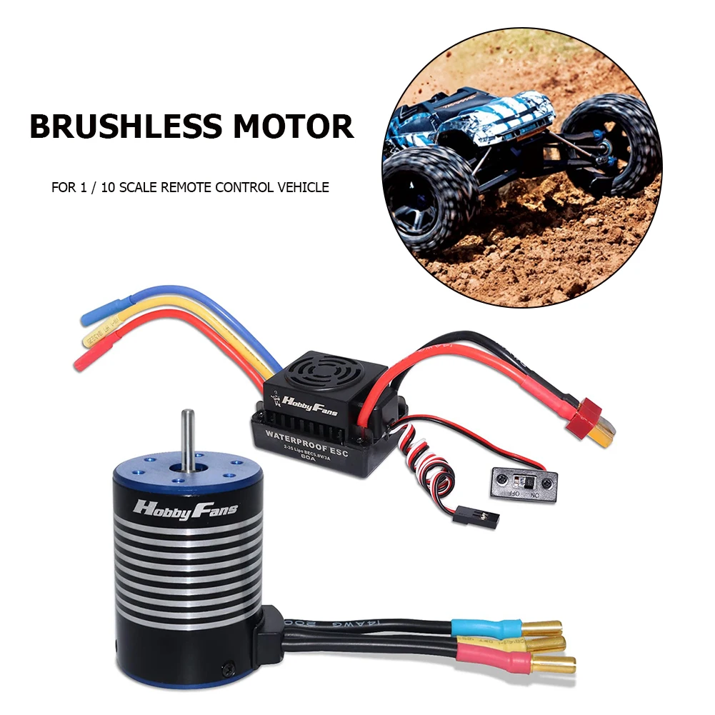 HOBBYFANS 3650 / F540 водонепроницаемый бесщеточный двигатель + 60A ESC для 1/10 RC автомобилей игрушки с дистанционным управлением
HOBBYFANS 3650 / F540 водонепроницаемый бесщеточный двигатель + 60A ESC для 1/10 RC автомобилей игрушки с дистанционным управлением