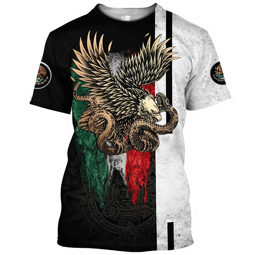 Лидер продаж, мужские футболки с принтом мексиканского орла, футболки с коротким рукавом, неформальные футболки в стиле Харадзюку, larg
Лидер продаж, мужские футболки с принтом мексиканского орла, футболки с коротким рукавом, неформальные футболки в стиле Харадзюку, larg