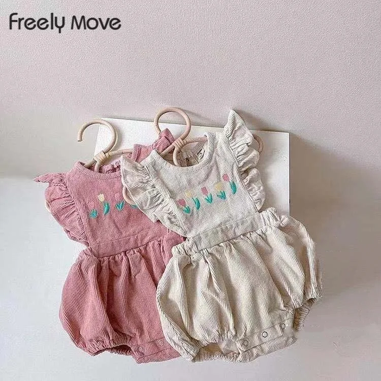 Freely Move Autumn Newborn Infant Romper Cotton Sleeveless Embroidery Baby Boys Girls Romper Onepiece Fashion Baby Clothing
Freely Move Autumn Newborn Infant Romper Cotton Sleeveless Embroidery Baby Boys Girls Romper Onepiece Fashion Baby Clothing
