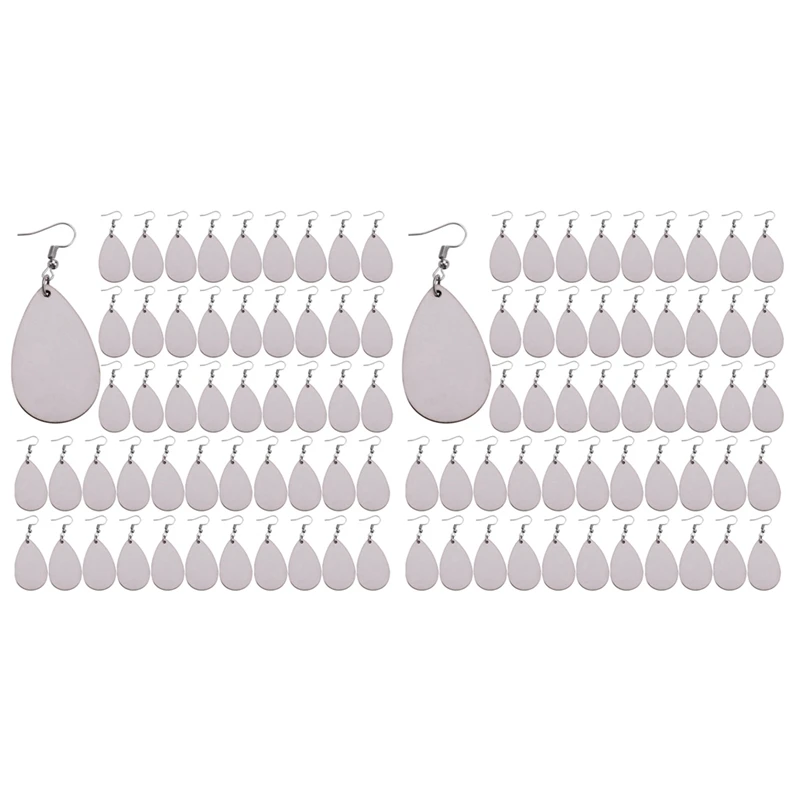 100 Pieces Sublimation Blank Earrings, Earrings Unfinished Teardrop Heat Transfer Earring Pendant For Jewelry DIY Making
100 Pieces Sublimation Blank Earrings, Earrings Unfinished Teardrop Heat Transfer Earring Pendant For Jewelry DIY Making