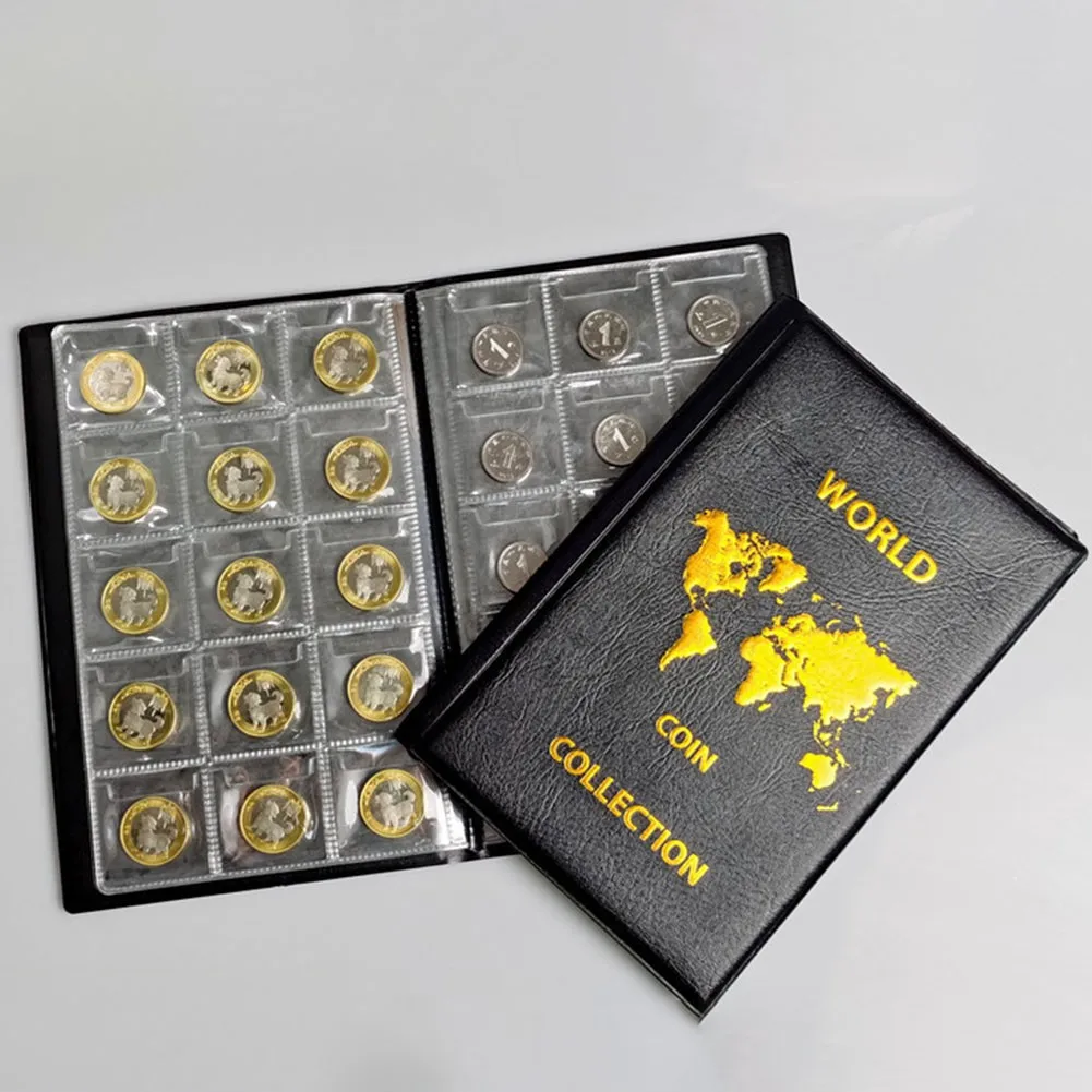 150pcs 16.5x24.3cm Coins Album Portable Collection Money Collecting Badges Storage Book Penny Home Organization Storage Bags
150pcs 16.5x24.3cm Coins Album Portable Collection Money Collecting Badges Storage Book Penny Home Organization Storage Bags