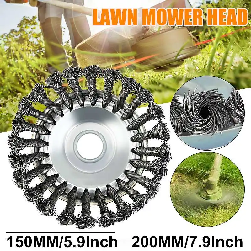 Universal Lawn Mower Grass Trimmer Head Twist Knot Brush Steel Wire Wheel Brush Disc Garden Tools for Lawnmower Weed Accessories
Universal Lawn Mower Grass Trimmer Head Twist Knot Brush Steel Wire Wheel Brush Disc Garden Tools for Lawnmower Weed Accessories