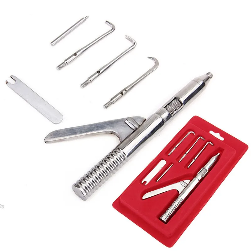 1 Set Dental Automatic Singlehanded Crown Remover Gun set Stainless Steel Dental Surgical Instrument Tools with 3 working tip
1 Set Dental Automatic Singlehanded Crown Remover Gun set Stainless Steel Dental Surgical Instrument Tools with 3 working tip
